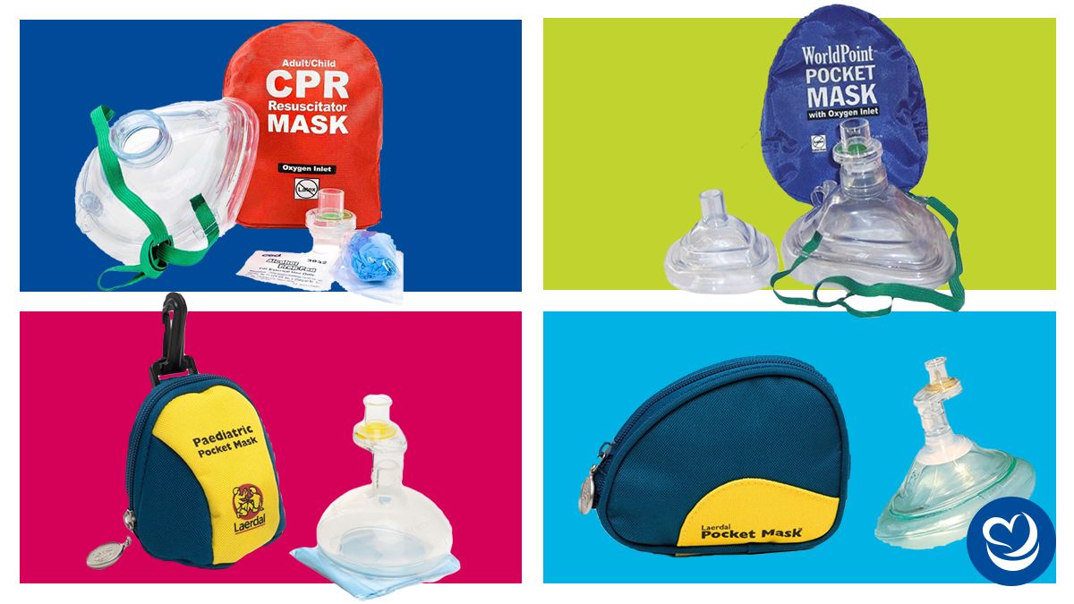 Bag Valve and CPR Pocket Mask Combo
