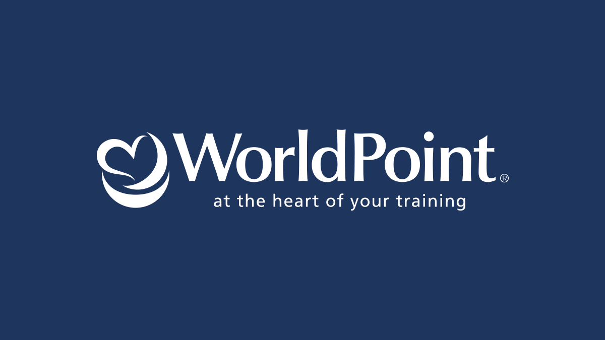 WorldPoint logo on blue background.