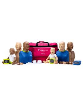 Pack of 4 CPR Taylor® 3-in-1 (adult male, adult female, and child) manikins and 2 Baby Tyler® infant manikin, ideal for all CPR instructors