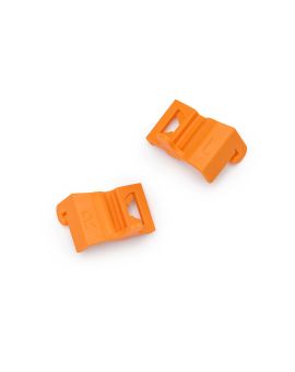 Head-locking clips for CPR Taylor manikins to attach the head to the torso